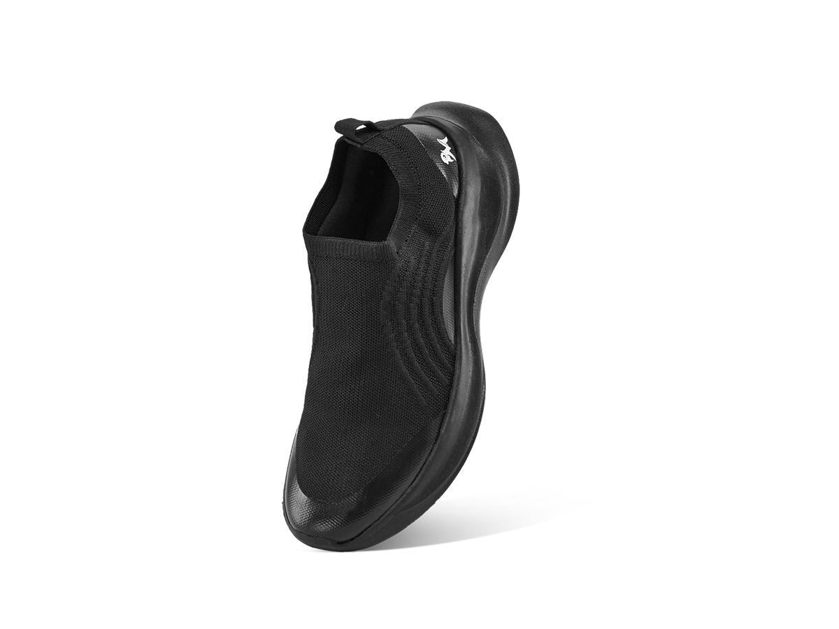 Curve Knit Slip Ons For Men : Black