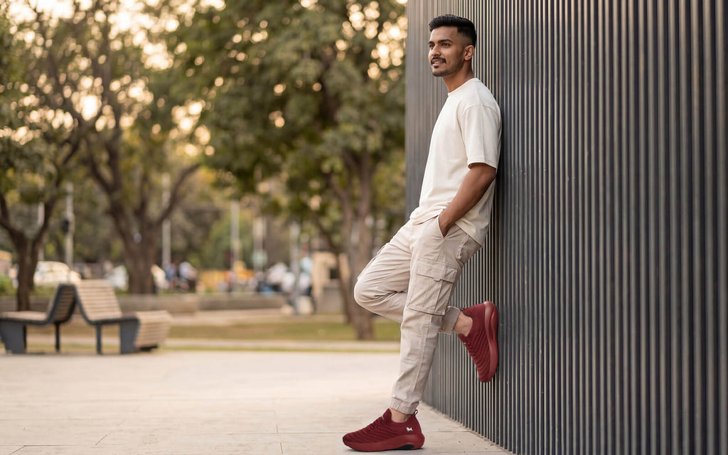 Begin Walk Glide For Men : Maroon