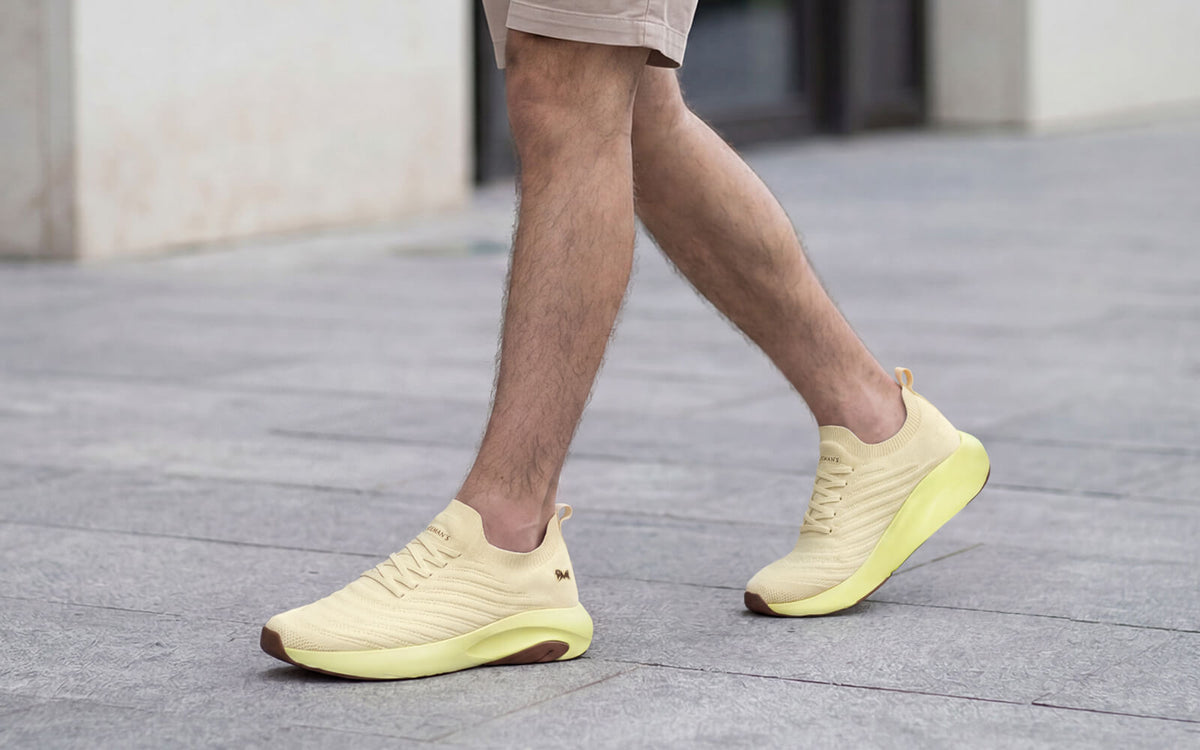 Begin Walk Glide For Men : Custard  Lime