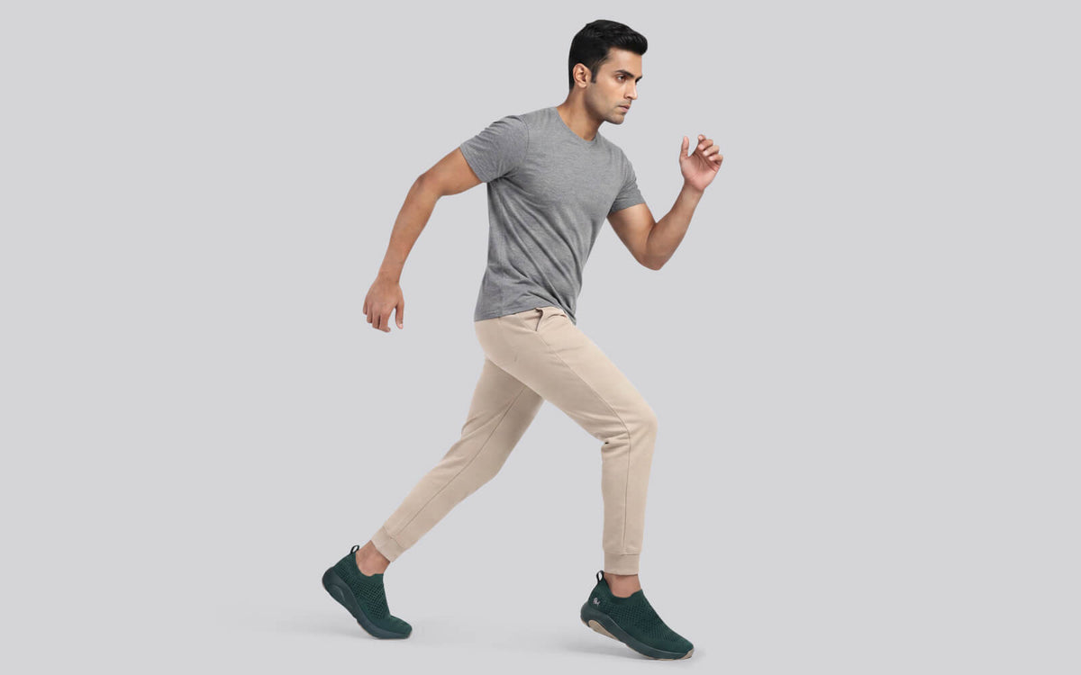 Begin Walk Soothe Slip Ons for Men : Green