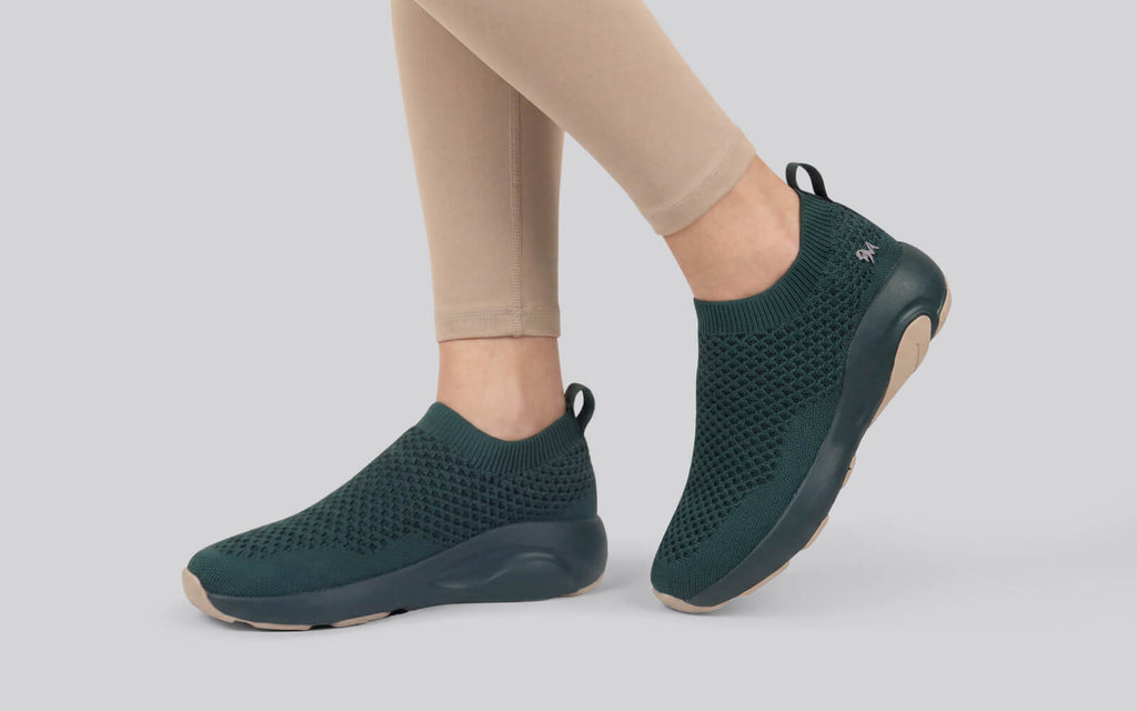 Begin Walk Soothe Slip Ons for Women : Green