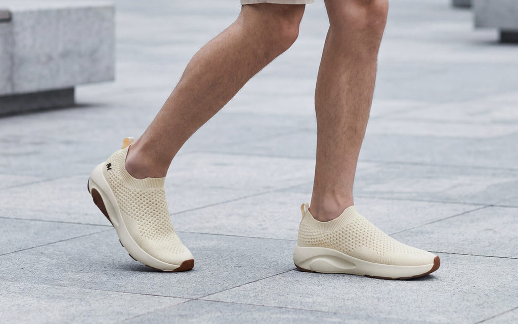 Begin Walk Soothe Slip Ons for Men : Ivory