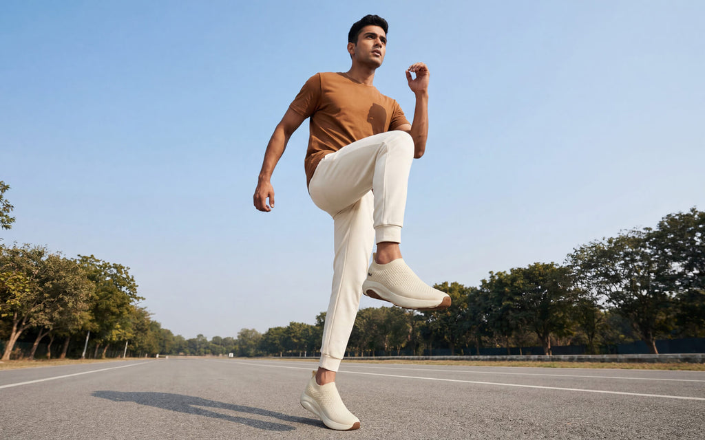 Begin Walk Soothe Slip Ons for Men : Ivory