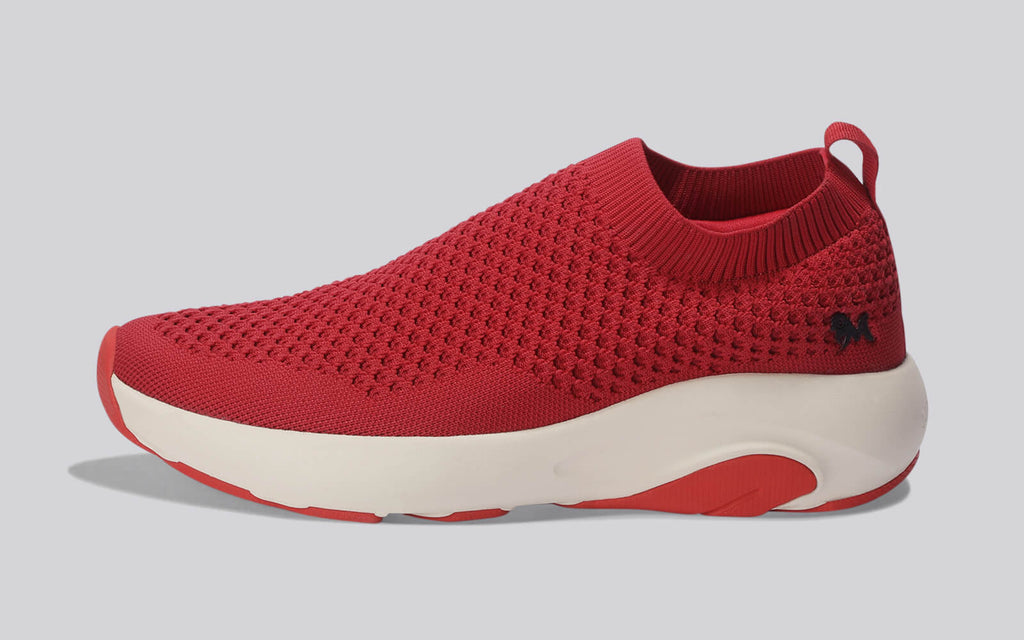 Begin Walk Soothe Slip Ons for Men : Red