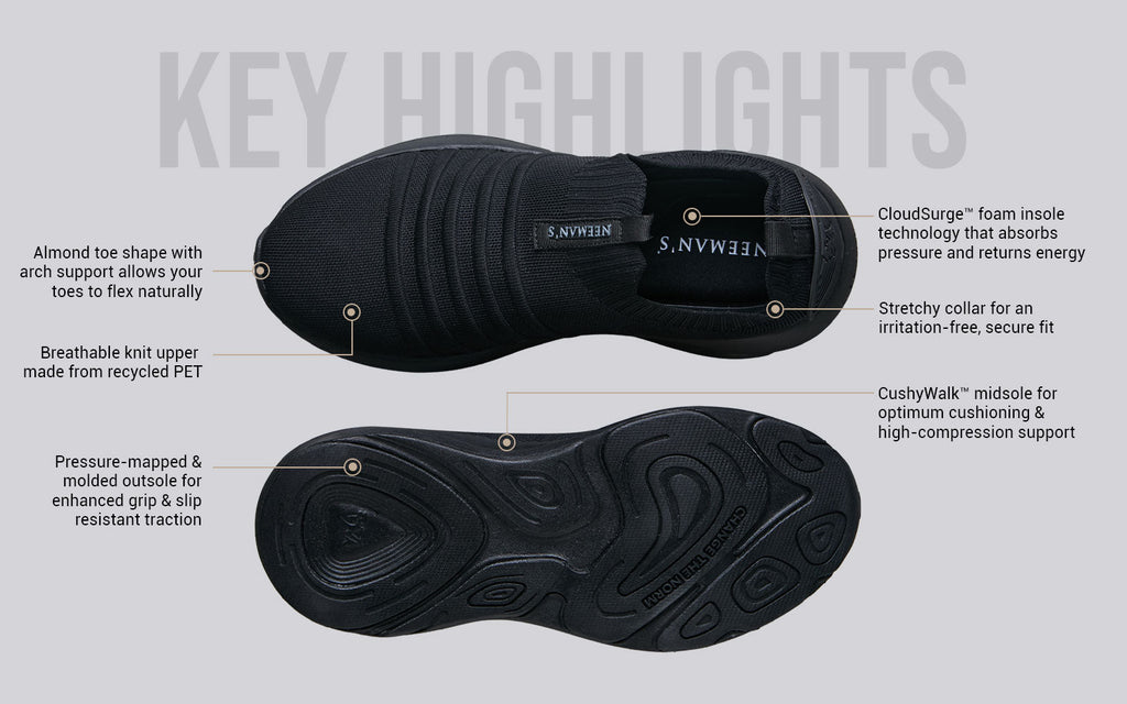 Begin Walk Breeze For Men : All Black