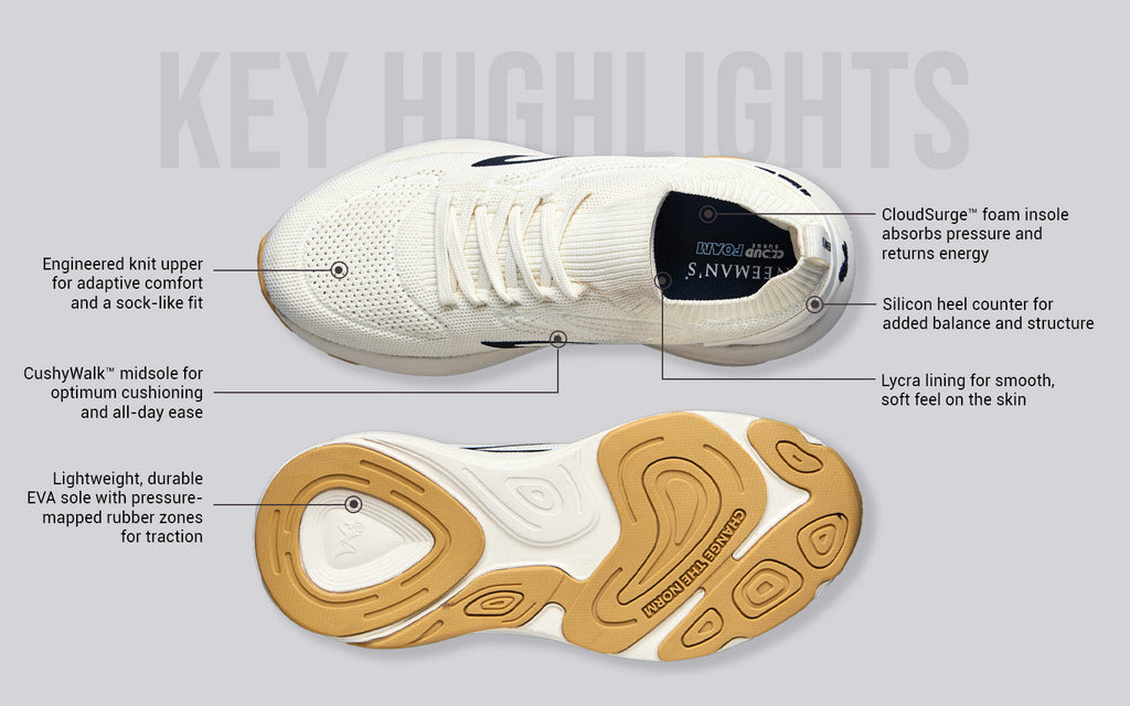 Begin Walk Lite For Men : Ivory