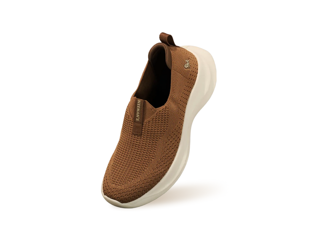 Ease Flow Slip Ons : Tan Ivory