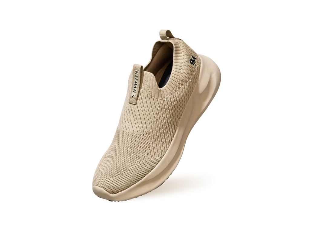 Knit Trainers For Women : Beige