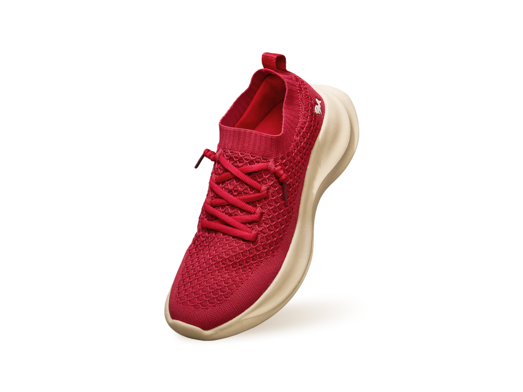 Knit Gliders For Women : Red