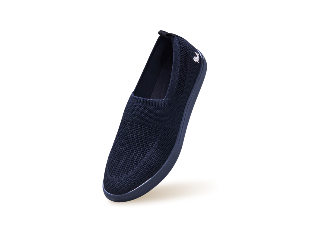 Casual Ease Slip Ons : Black