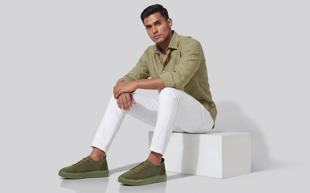 Classic Knit Neutrals For Men : Olive