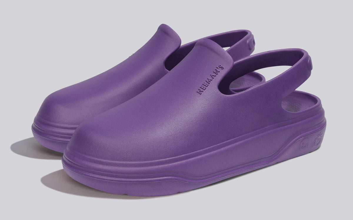 Cushers Clogs For Men : Pansy Purple