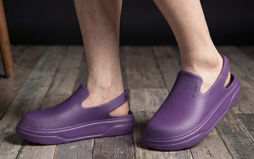 Cushers Clogs For Men : Pansy Purple