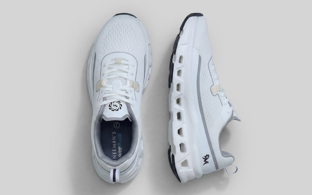 Hexa Glide Sneakers for Men : White