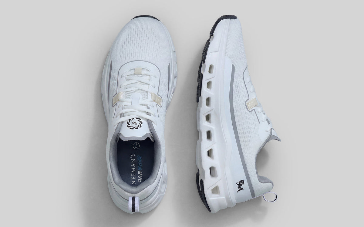 Hexa Glide Sneakers for Men : White