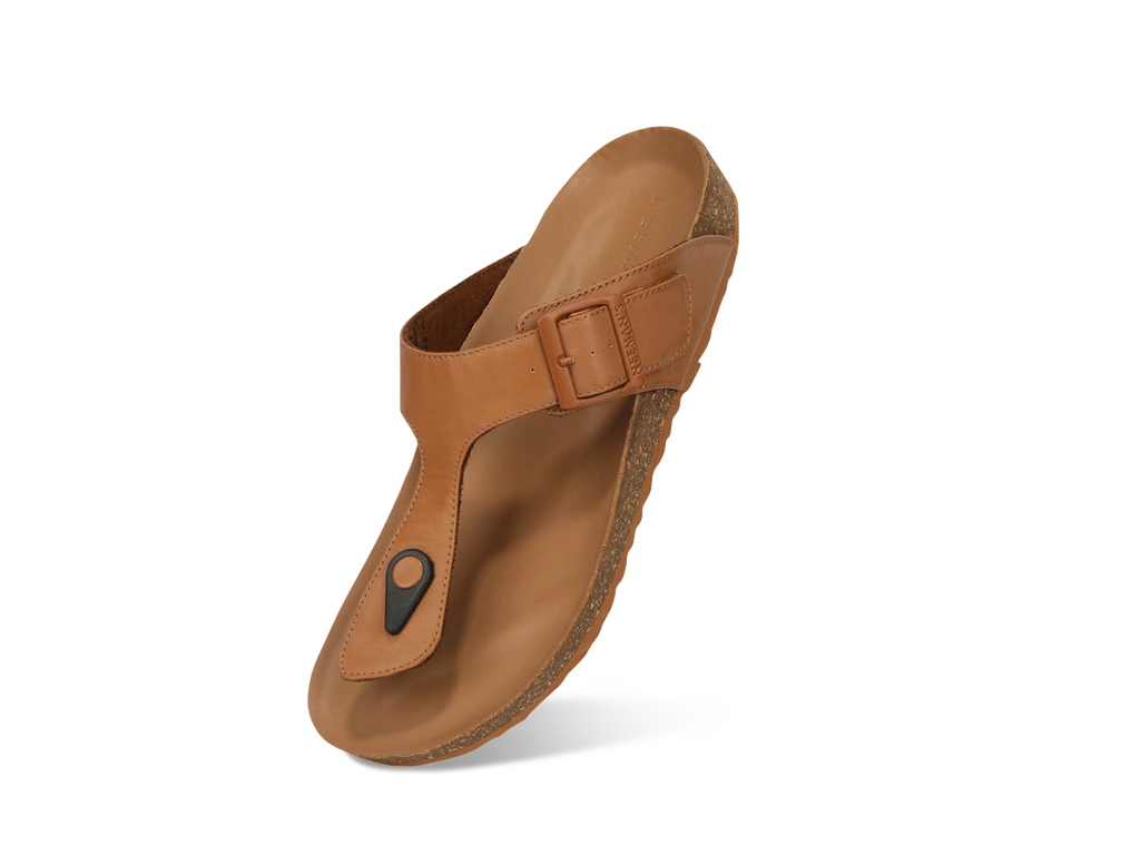 Cork Thong Sandals : Tan
