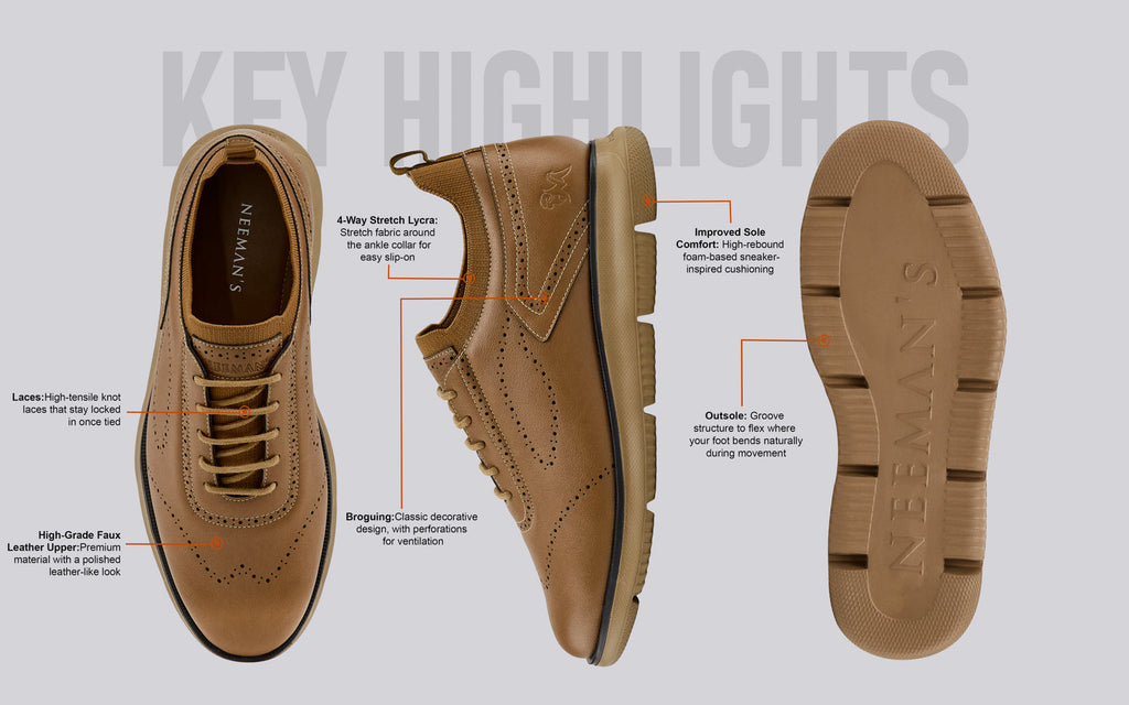 Crossover Brogues 2.0  : Tan