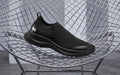 Curve Knit Slip Ons For Men : Black