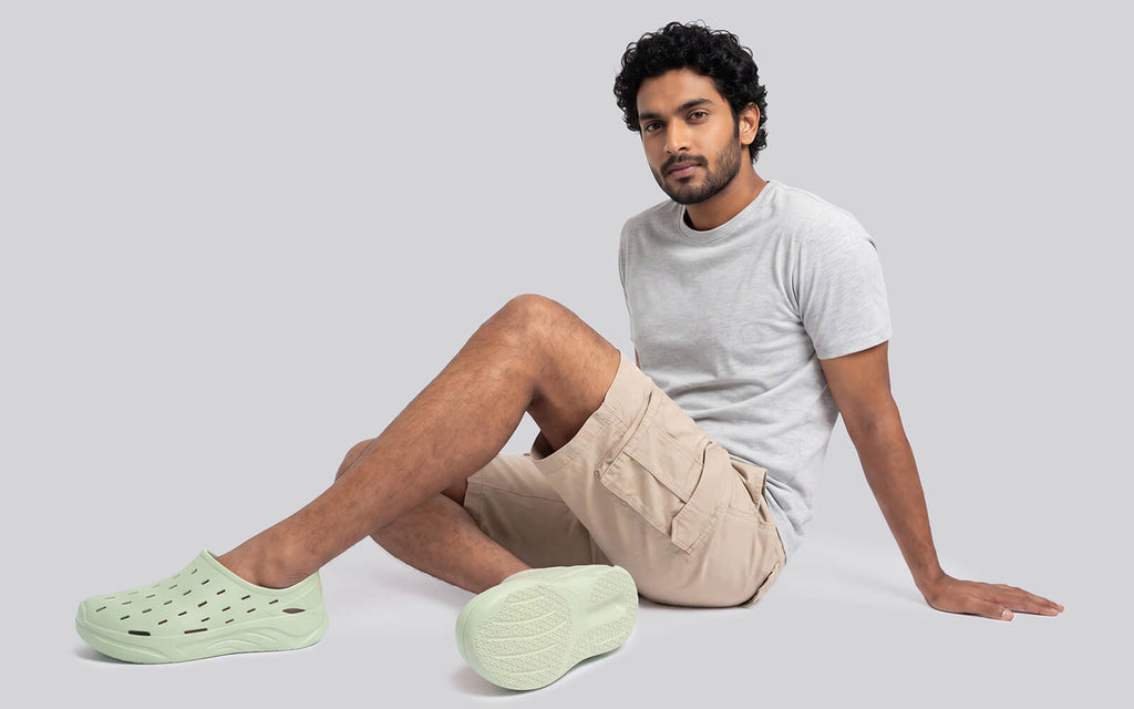 Cushers Rainscape Clogs For Men : Green