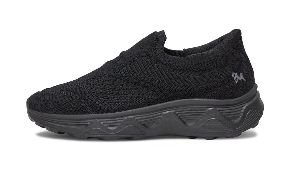 Easy Glide Slip Ons for Men : Black