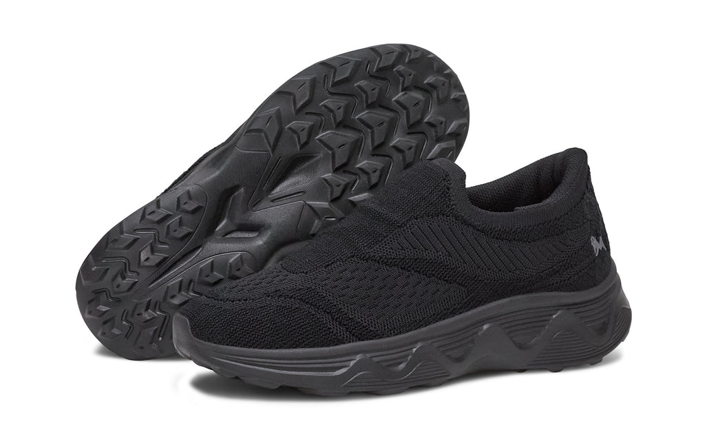 Easy Glide Slip Ons for Men : Black