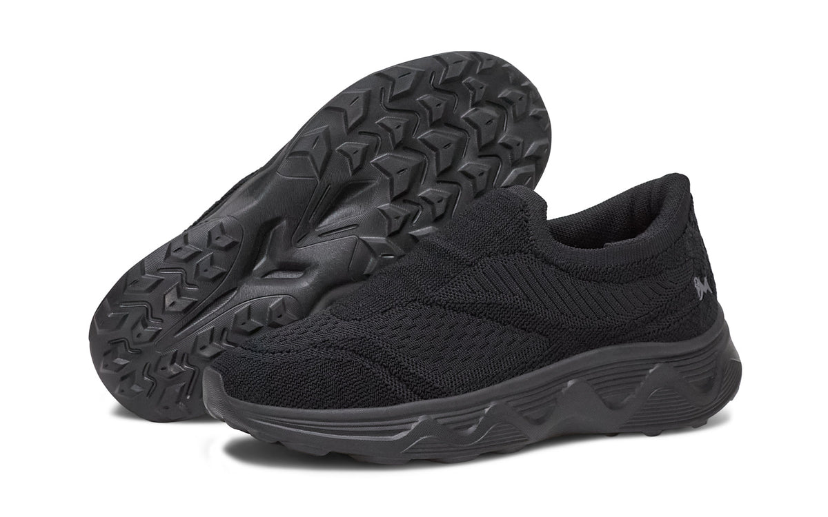 Easy Glide Slip Ons for Men : Black