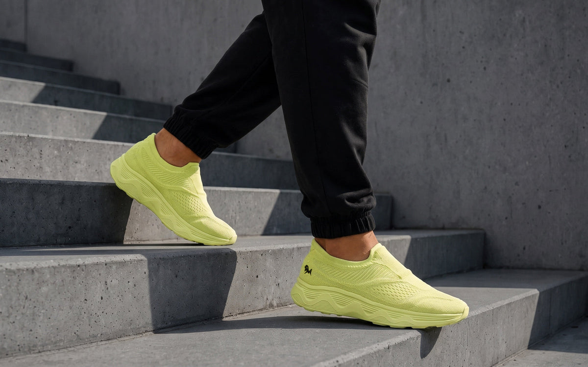 Easy Glide Slip Ons for Men : Lime