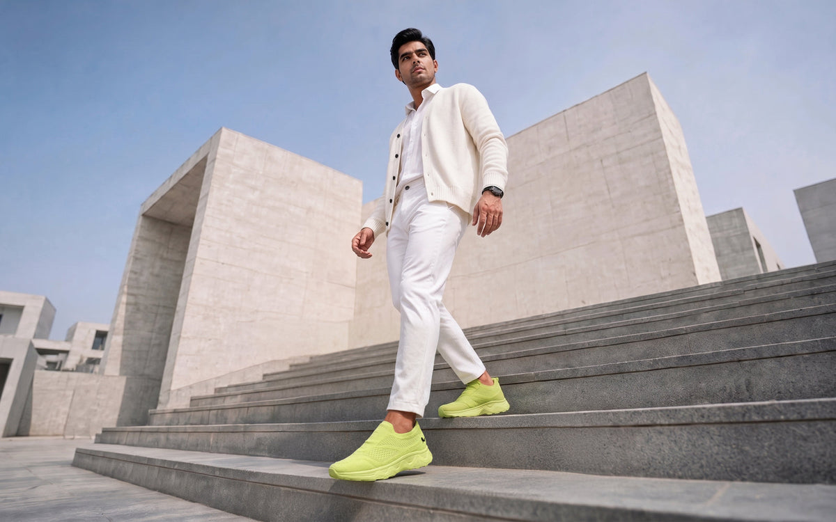 Easy Glide Slip Ons for Men : Lime