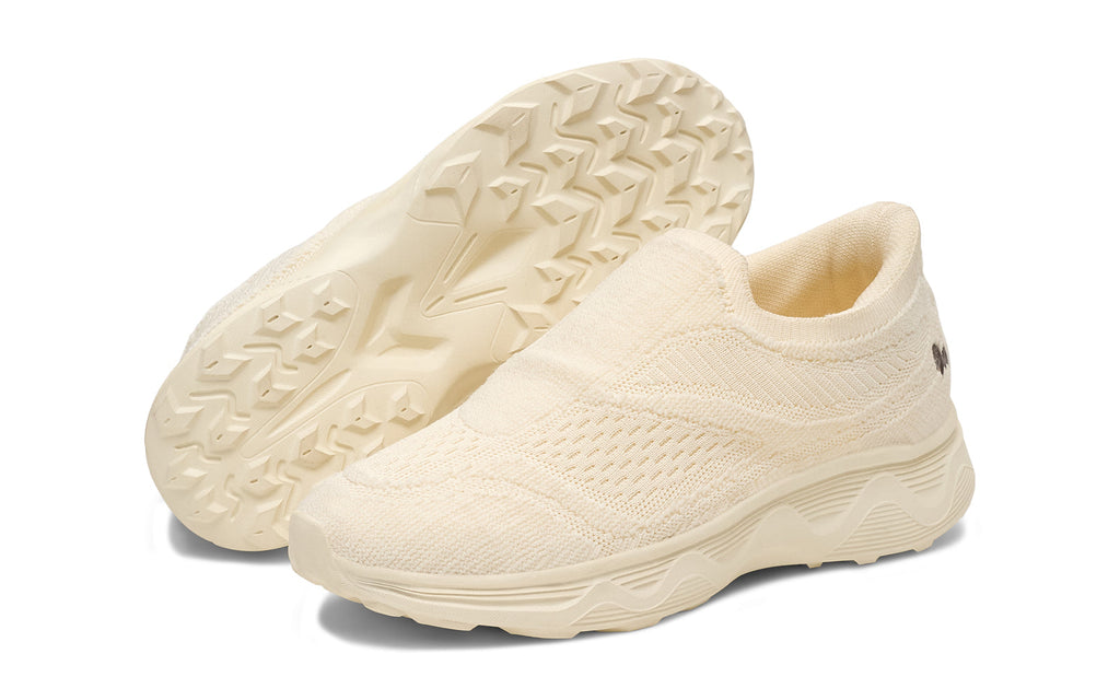 Easy Glide Slip Ons for Men : Ivory