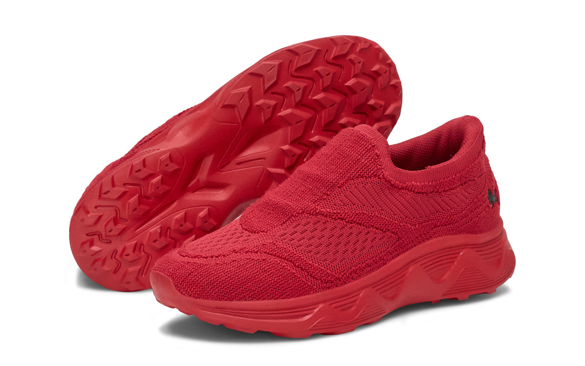 Easy Glide Slip Ons for Men : Red