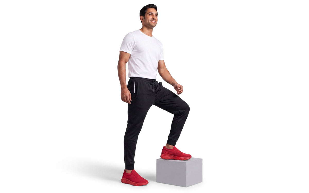 Easy Glide Slip Ons for Men : Red