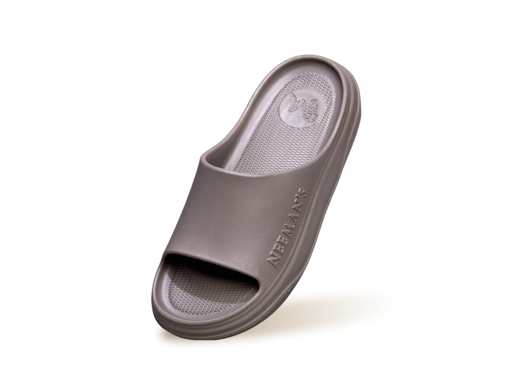 Cushers Slides For Women : Goat Grey