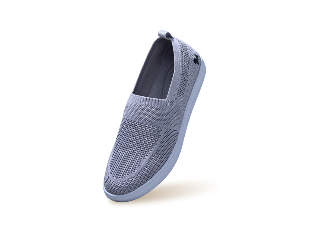Casual Ease Slip Ons : Grey