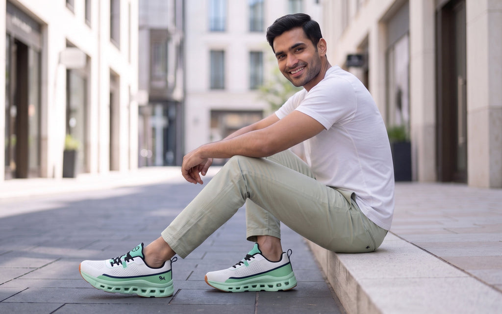 Hexa Glide Sneakers for Men : Green