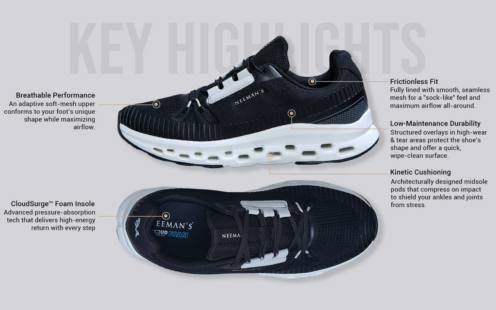 Hexa Move Sneakers for Men : Black