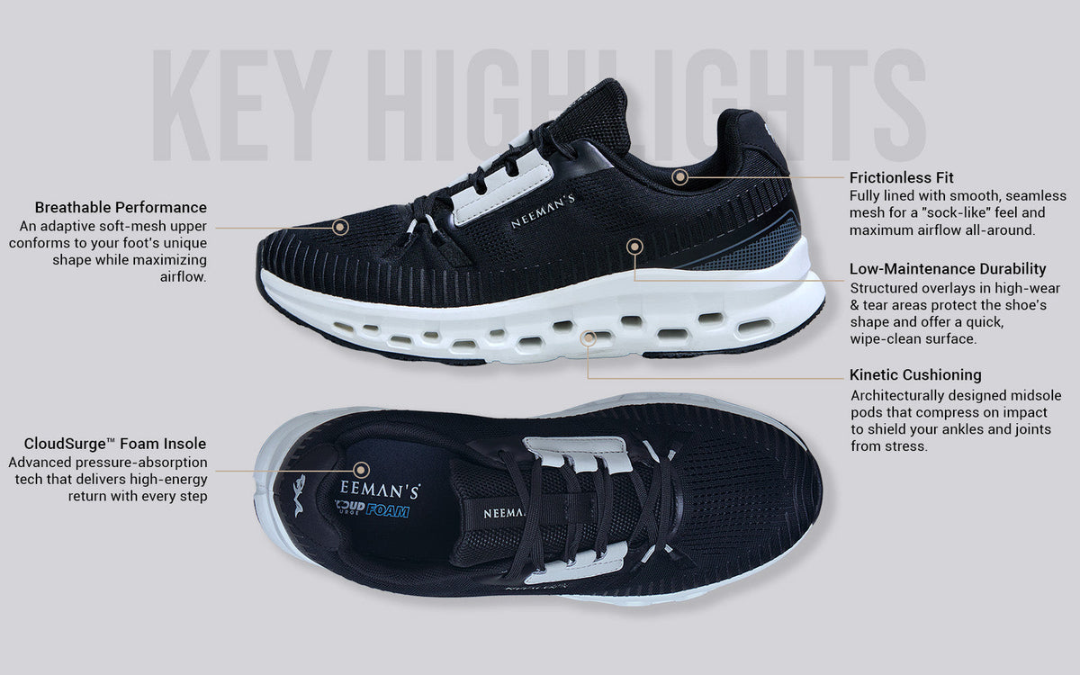 Hexa Move Sneakers for Men : Black