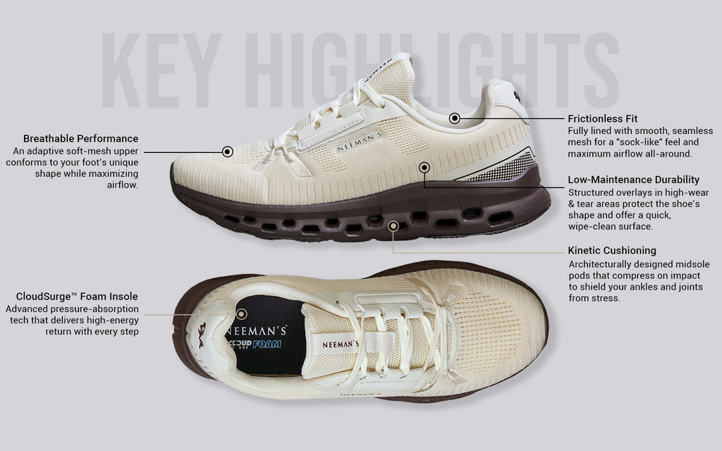 Hexa Move Sneakers for Men : Ivory Brown