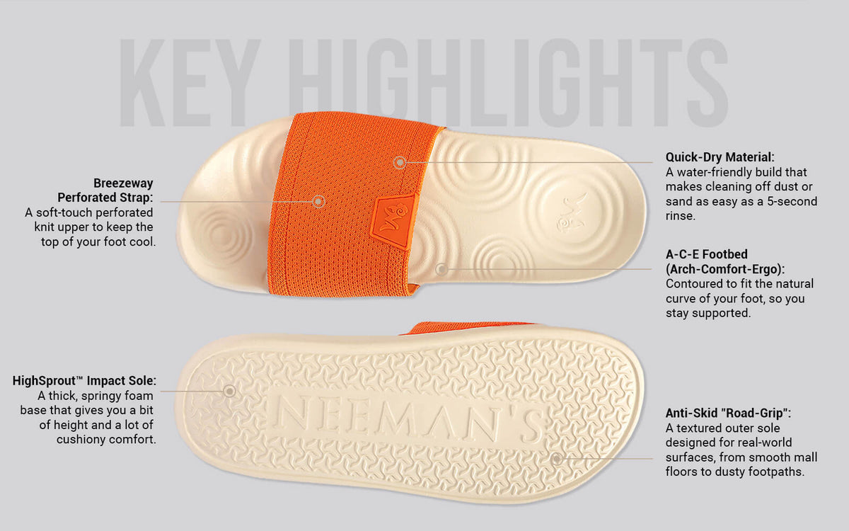 High Sprout Glideway Slides For Men : Ivory