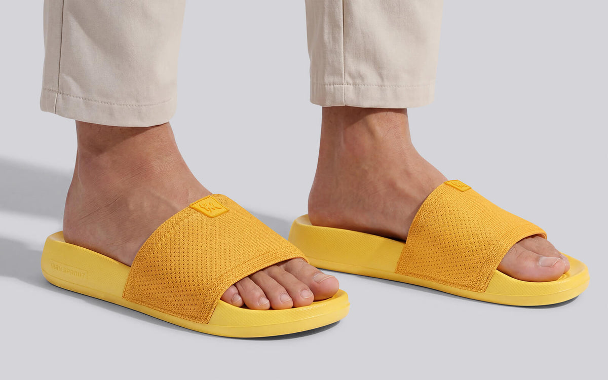 High Sprout Glideway Slides For Men : Yellow