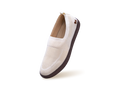 Casual Ease Slip Ons : Ivory Brown