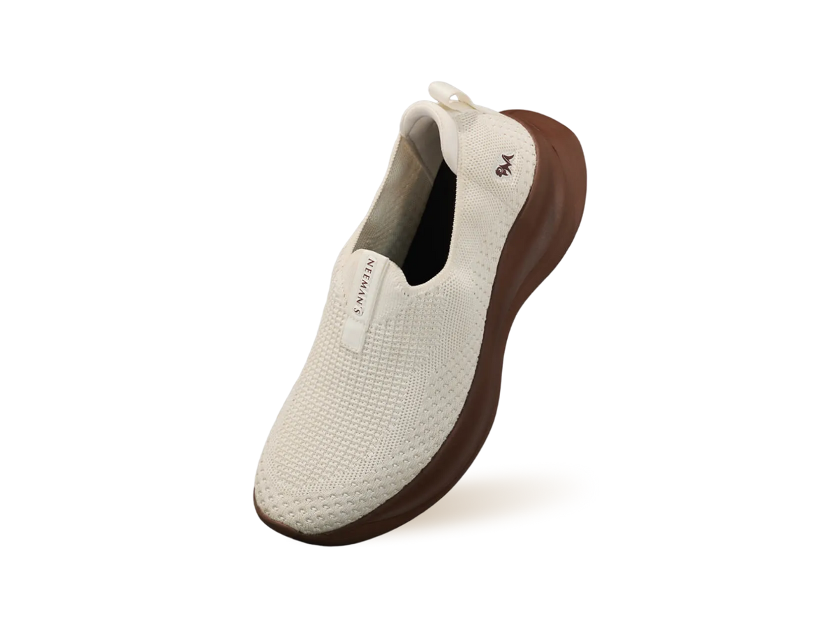 Ease Flow Slip Ons : Ivory Brown