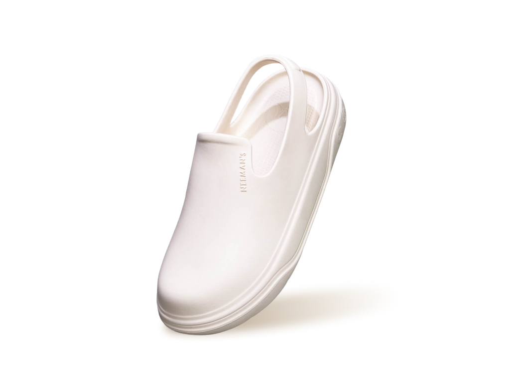 Cushers Clogs For Women : Ivory White