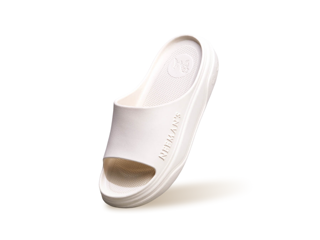 Cushers Slides For Women : Ivory White