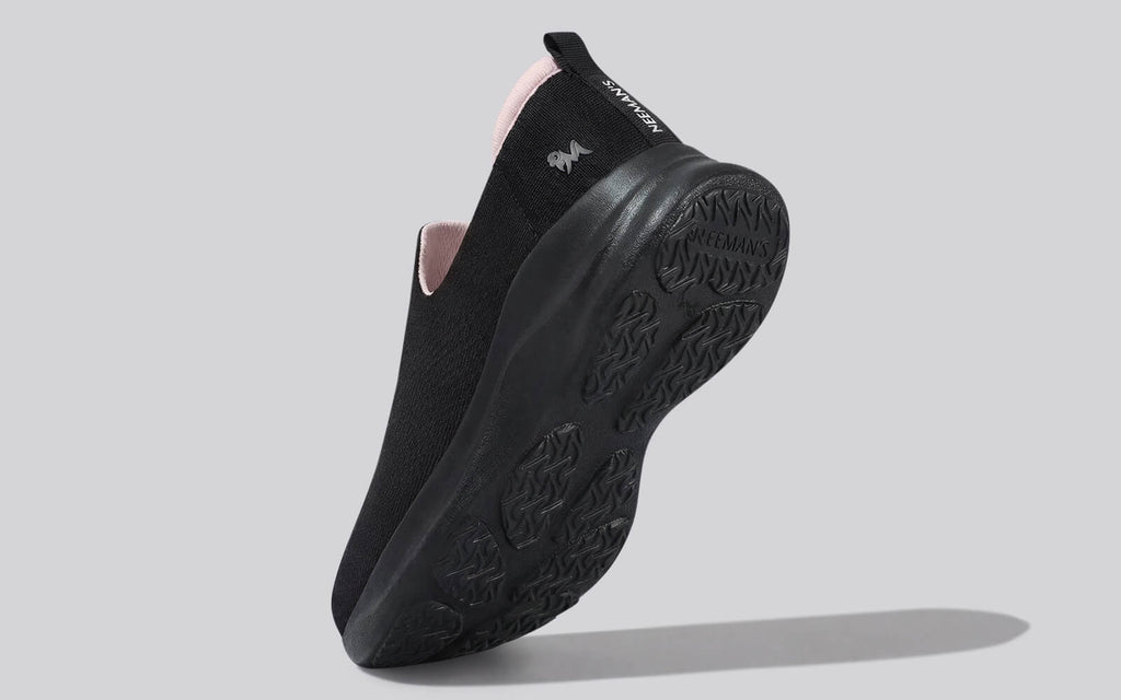 Knit Lite Slip Ons For Women : Black