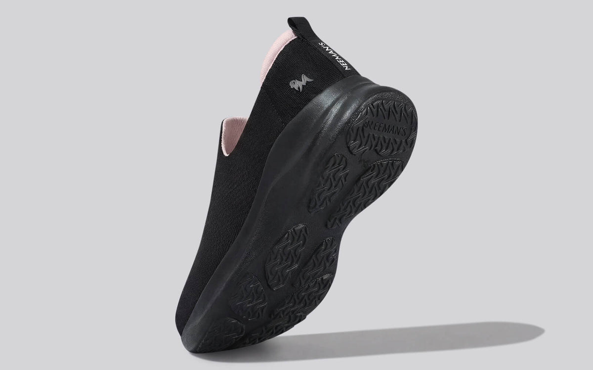 Knit Lite Slip Ons For Women : Black