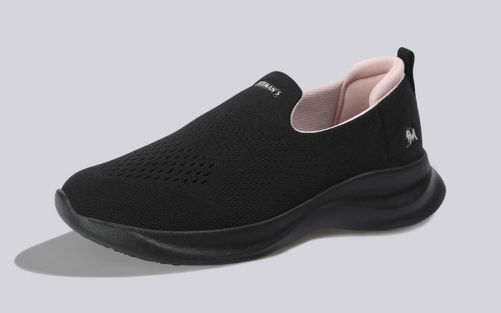 Knit Lite Slip Ons For Women : Black