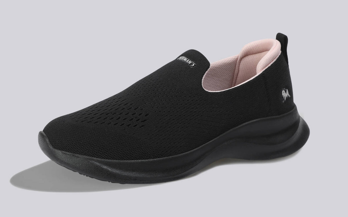 Knit Lite Slip Ons For Women : Black