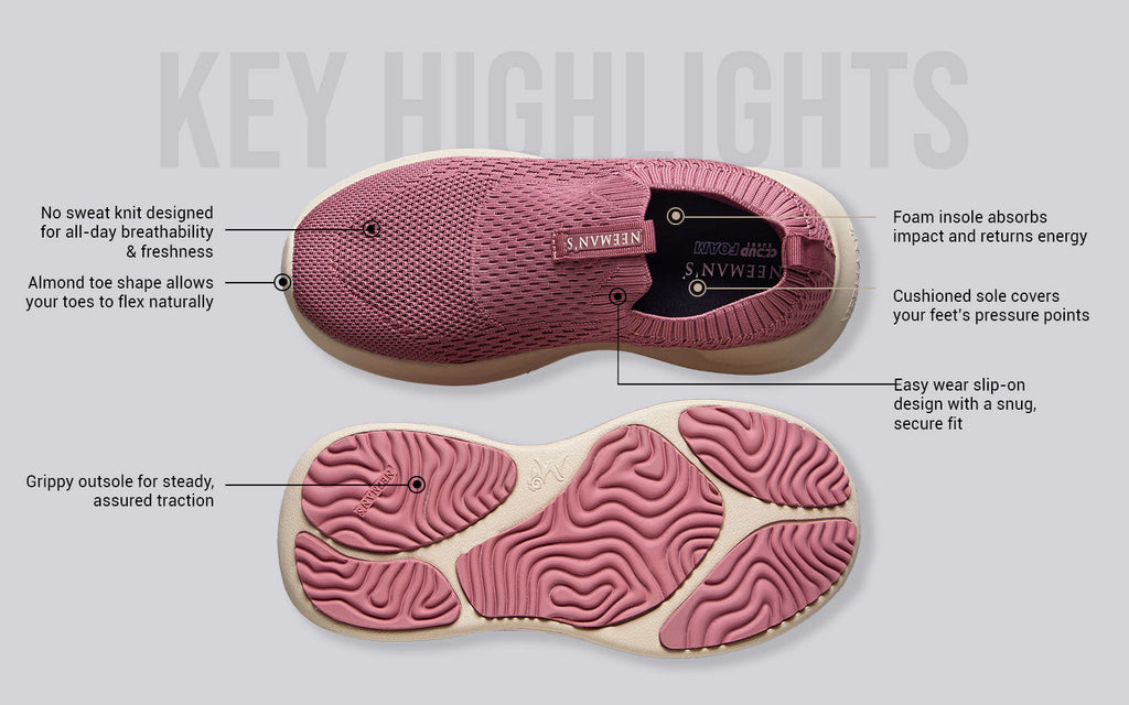 Knit Trainers For Women : Pink
