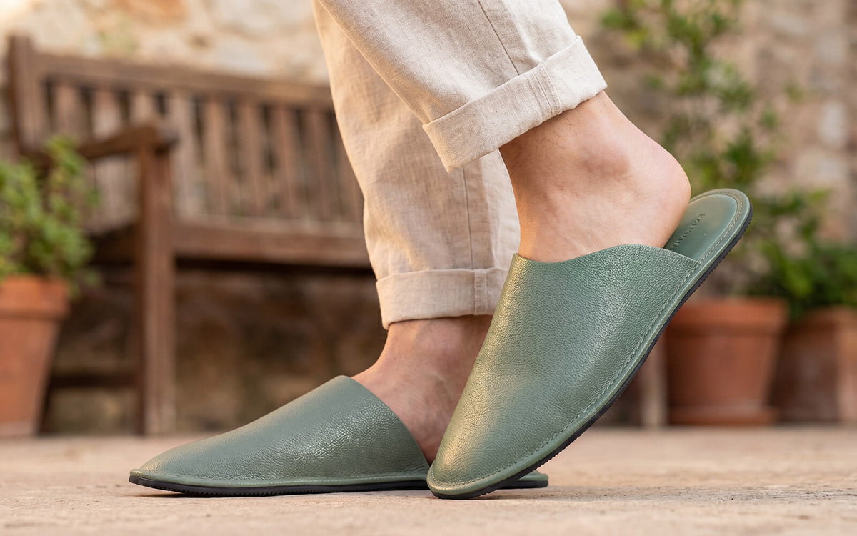 Lounge Mules For Men : Green