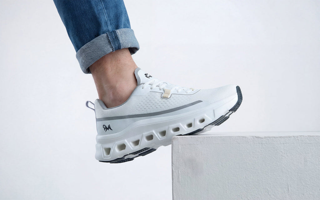 Hexa Glide Sneakers for Men : White